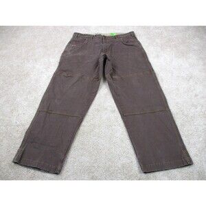 Cabelas Pants Men 38 Brown Casuals Cotton Blend Stretch Chino Khaki 38x30 *
